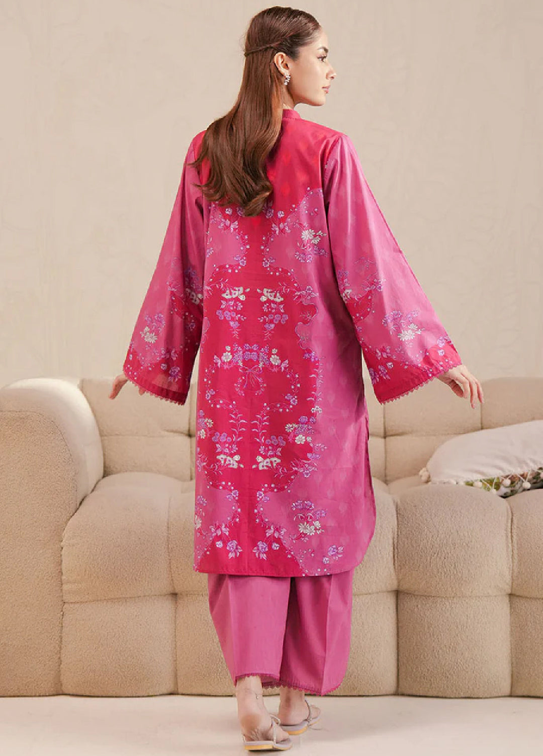 Cross Stitch Unstitched Lawn Printed Lawn 2 Piece Suit CS26UD D-11 Blossom Melody - Summer Collection