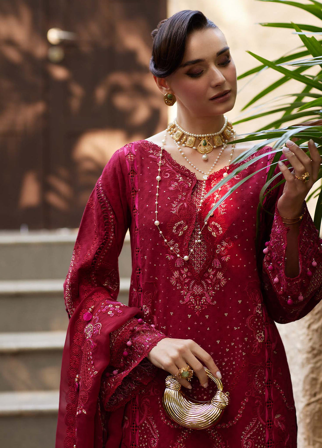 Ariya by Kanwal Malik Unstitched Embroidered Luxury Lawn 3 Piece Suit KM26UA D-5 SAFA - Summer Collection