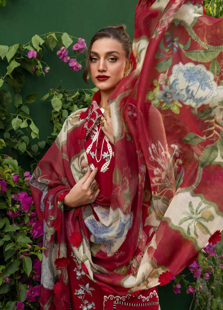Bloom by Saira Shakira Unstitched Embroidered Lawn 3 Piece Suit SSR26ULB ELISE-05B - Eid Collection