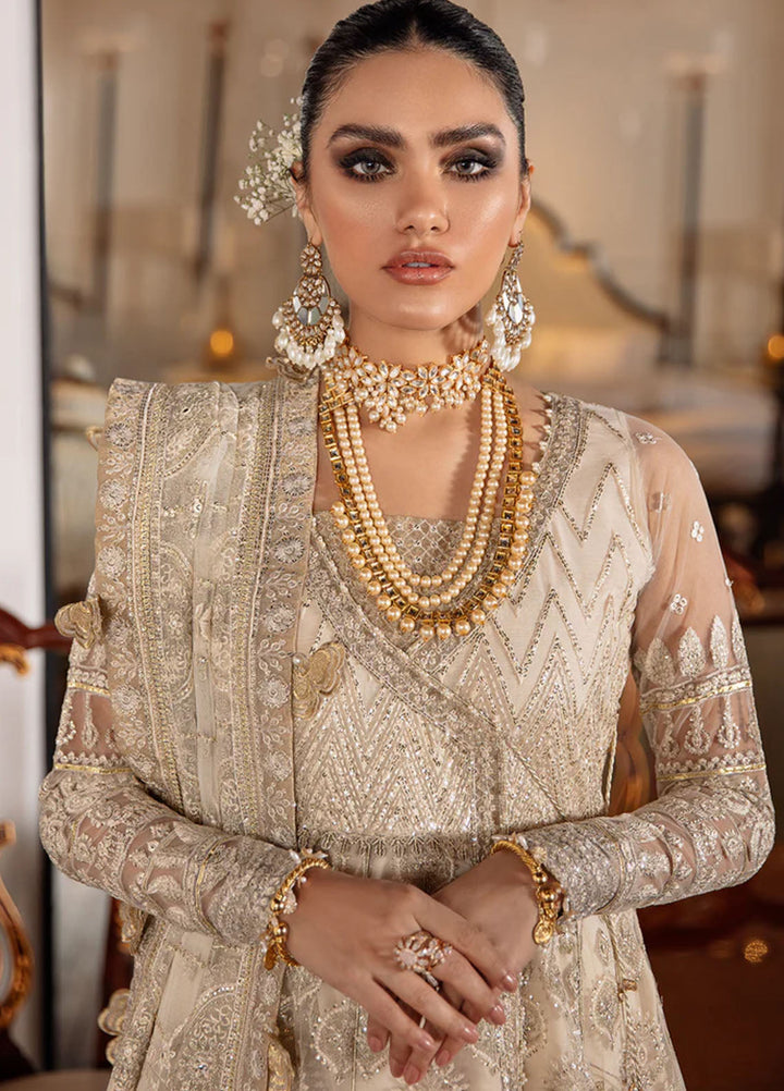 Baroque Embroidered Net Suits Unstitched 3 Piece BQ22CC EC-05 - Luxury Collection