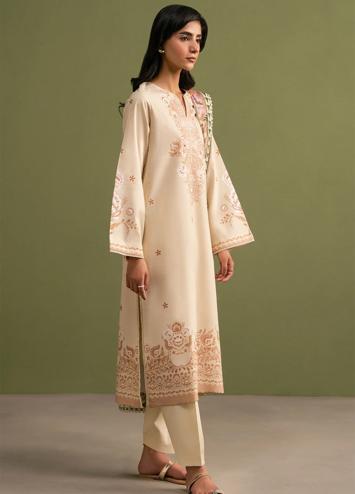 Seran Essentials Unstitched Printed Lawn 3 Piece Suit SN26UEL Alen D-05 - Summer Collection