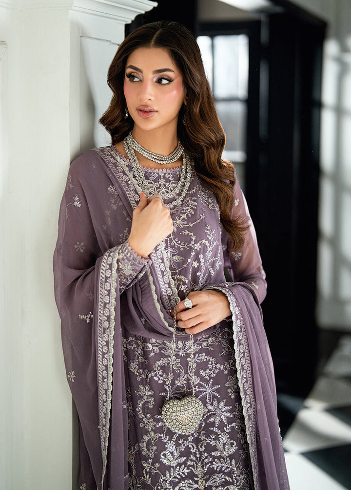 Maison d'or by Sahane Pret Embroidered Chiffon 3 Piece Suit CT 27001P Periwinkle - Festive Collection