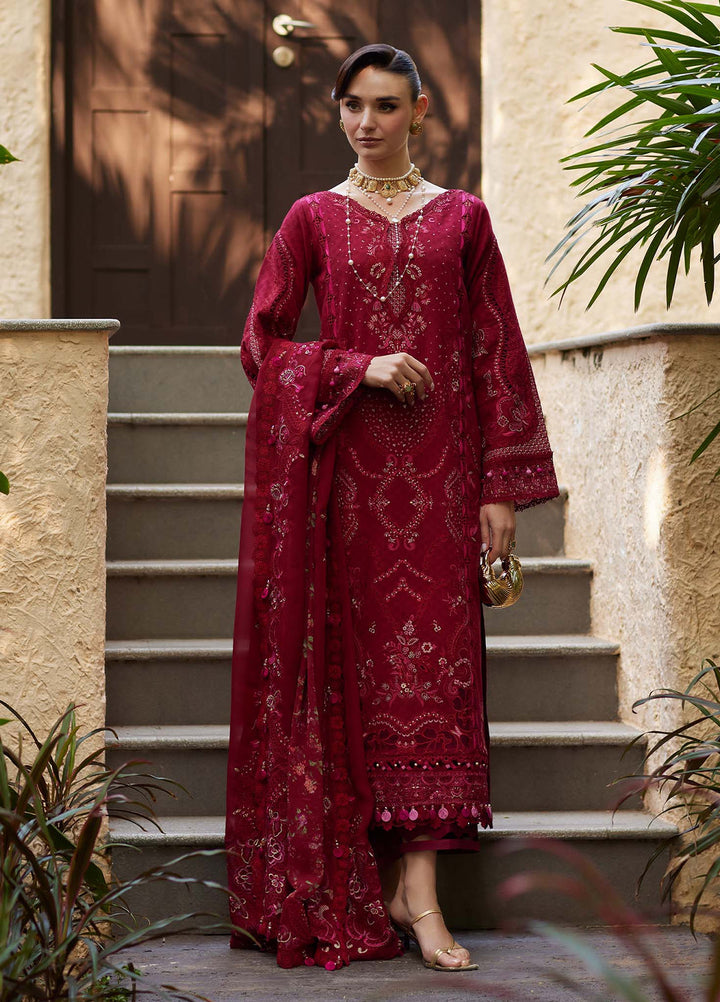Ariya by Kanwal Malik Unstitched Embroidered Luxury Lawn 3 Piece Suit KM26UA D-5 SAFA - Summer Collection