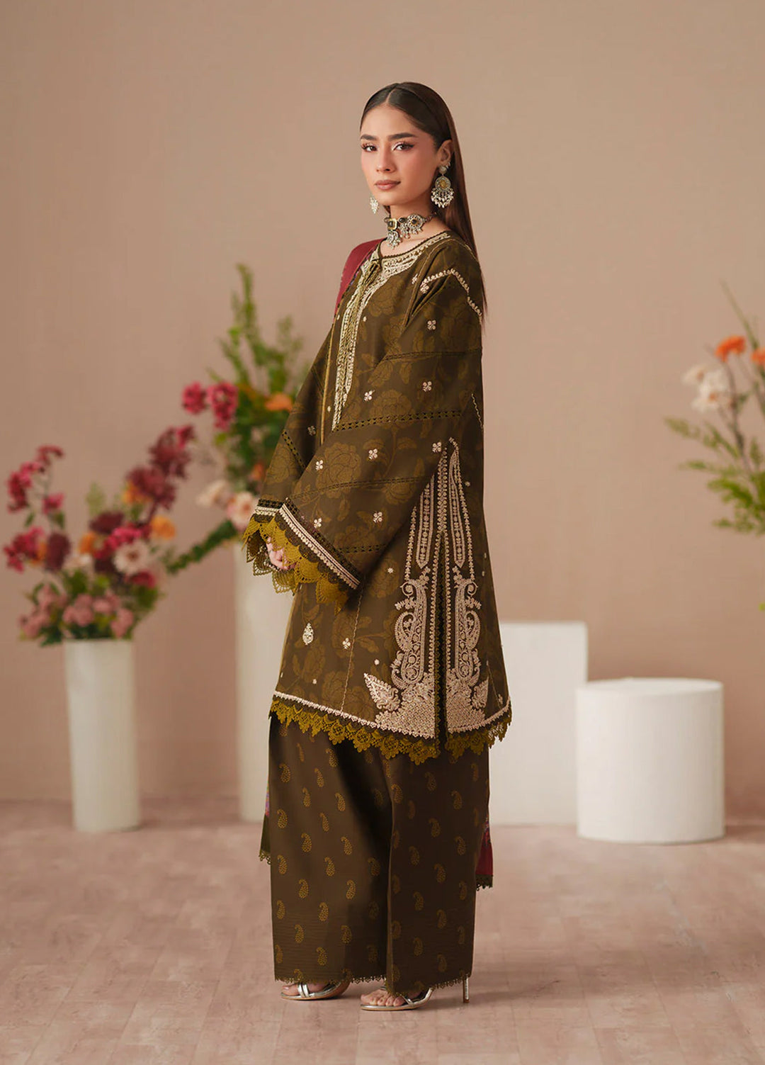 JoJo by Bin Ilyas Unstitched Embroidered Lawn 3 Piece Suit BI26UJJ D-84A - Summer Collection