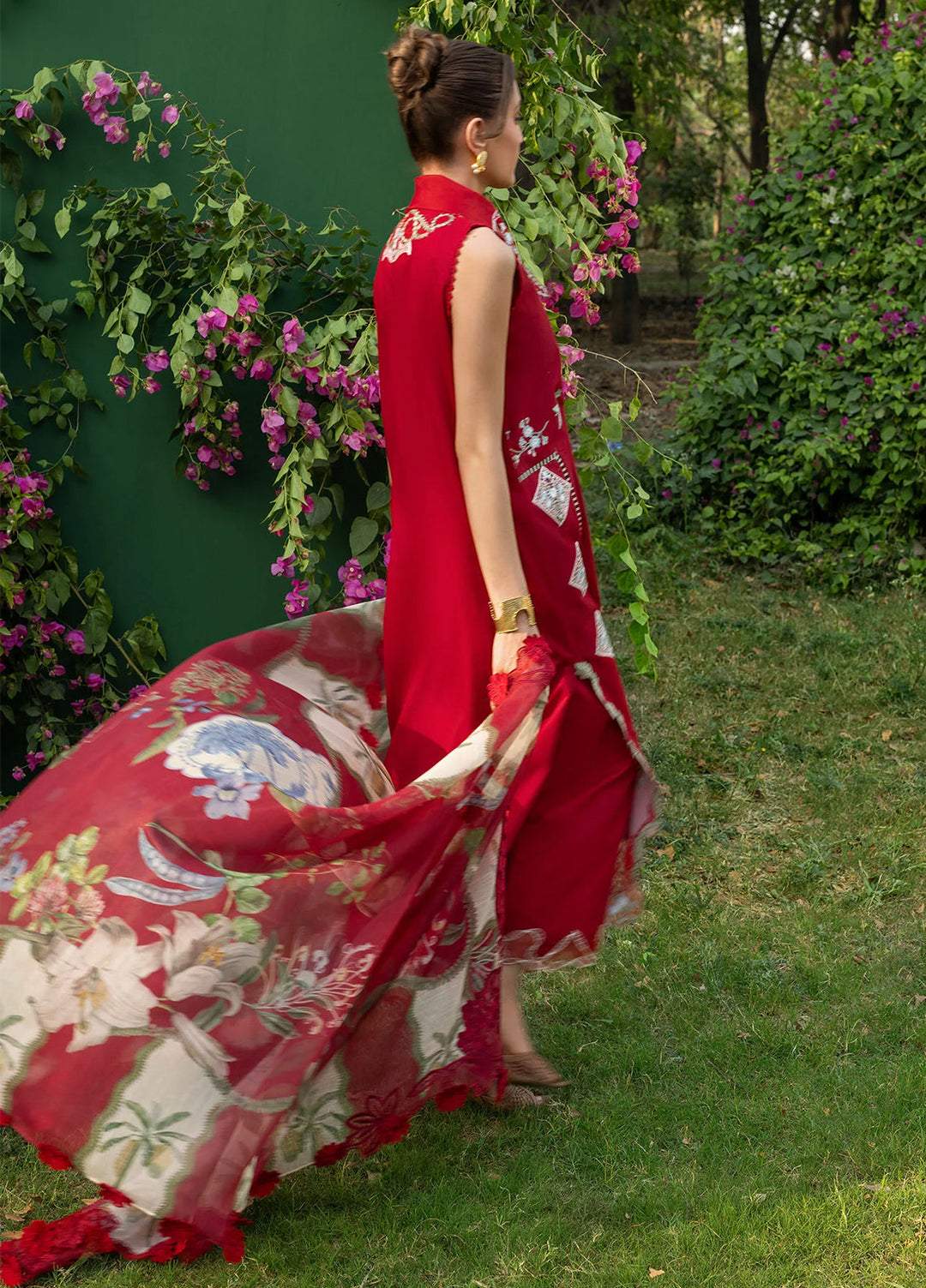 Bloom by Saira Shakira Unstitched Embroidered Lawn 3 Piece Suit SSR26ULB ELISE-05B - Eid Collection