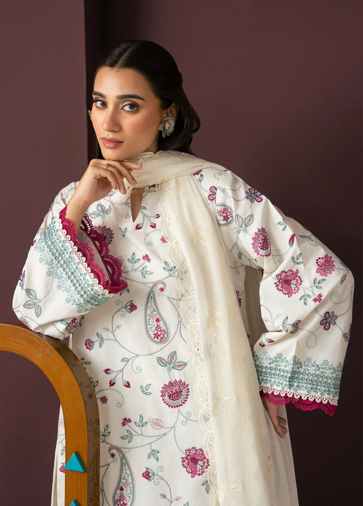 Namah by Xenia Formals Unstitched Embroidered Lawn 3 Piece Suit XF26UNL Sky Still 02 - Festive Collection