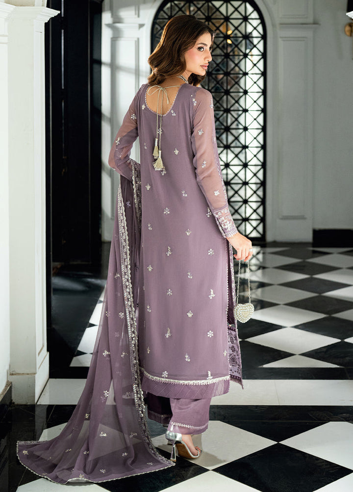 Maison d'or by Sahane Pret Embroidered Chiffon 3 Piece Suit CT 27001P Periwinkle - Festive Collection