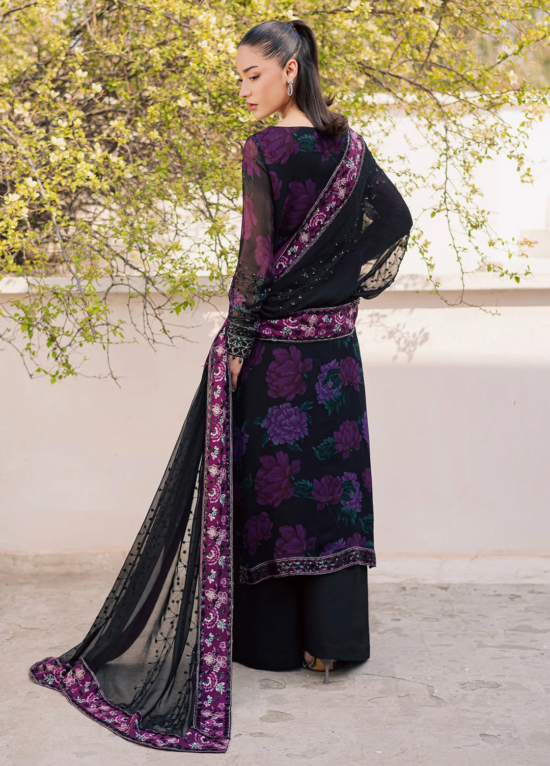 Heirloom by Daria Unstitched Embroidered Chiffon 4 Piece Suit DC26UCH DA-56 - Festive Collection