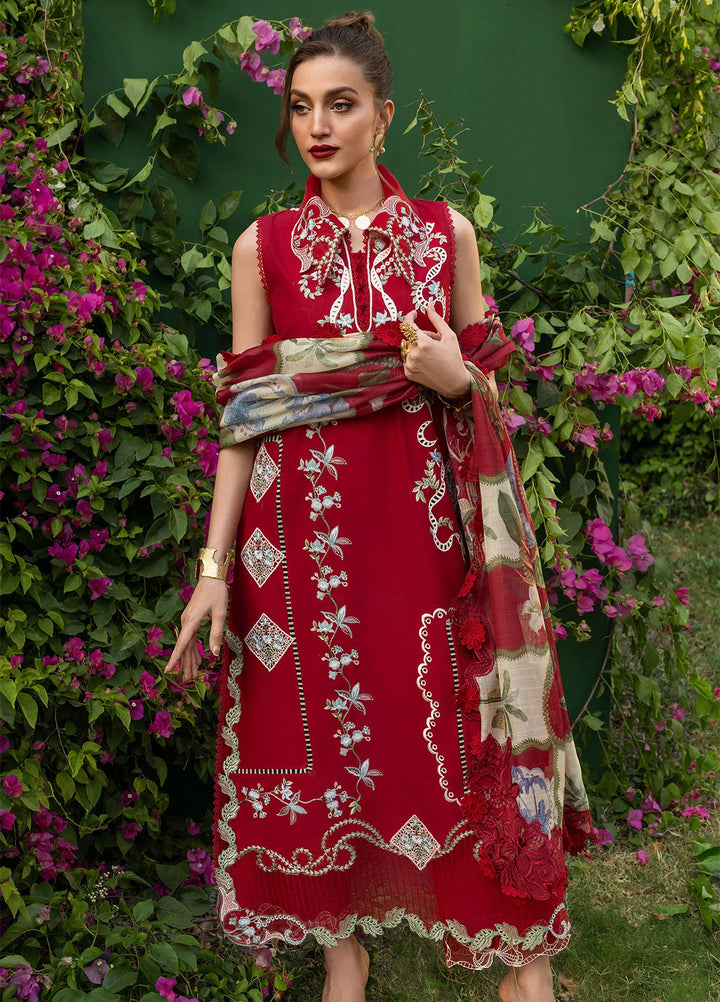 Bloom by Saira Shakira Unstitched Embroidered Lawn 3 Piece Suit SSR26ULB ELISE-05B - Eid Collection