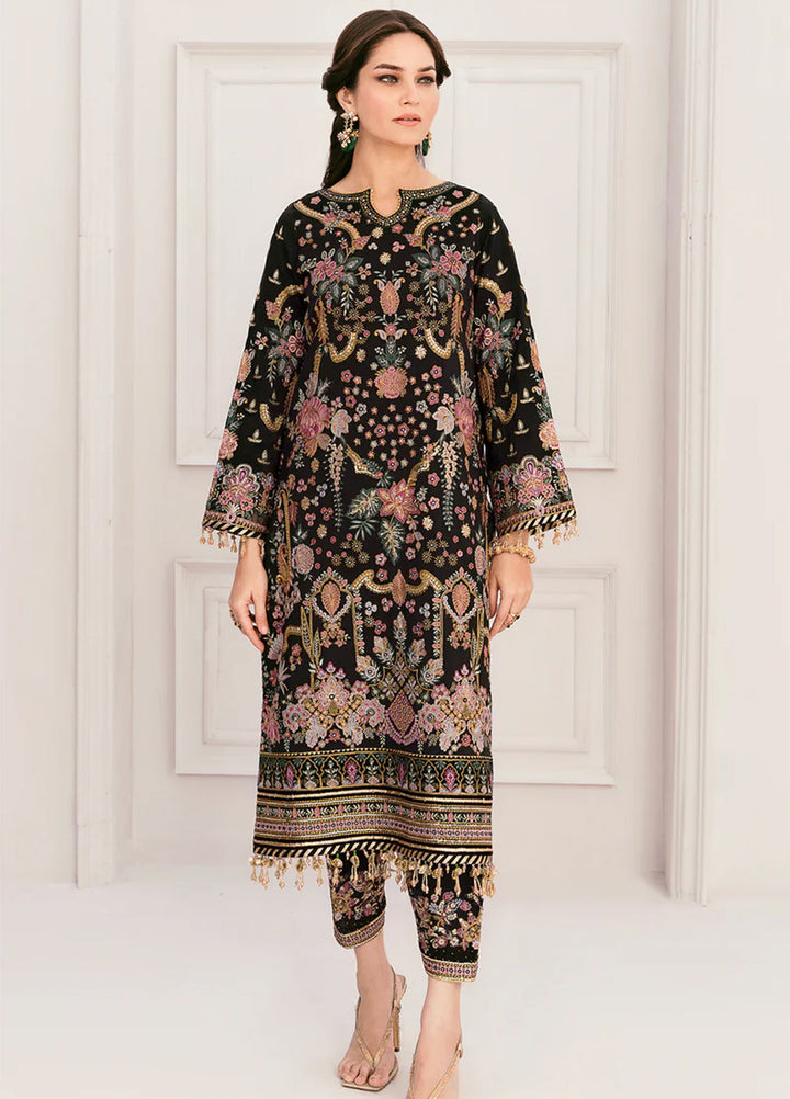 Chantelle by Baroque Unstitched Embroidered Raw Silk 3 Piece Suit BQ26UFC BQU-CH11-D04 - Festive Collection