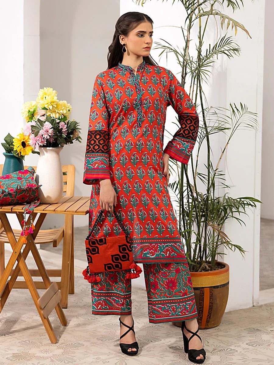Salitex Women Printed Cross Hatch 2 Piece Suit SPL2PEC036 - Summer Collection