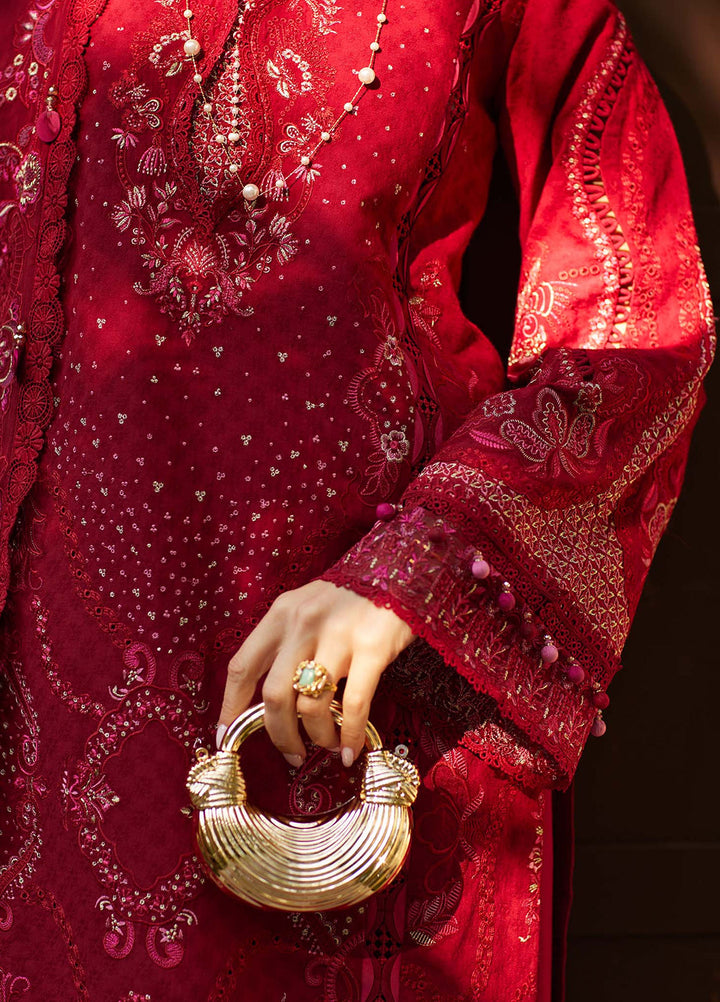 Ariya by Kanwal Malik Unstitched Embroidered Luxury Lawn 3 Piece Suit KM26UA D-5 SAFA - Summer Collection