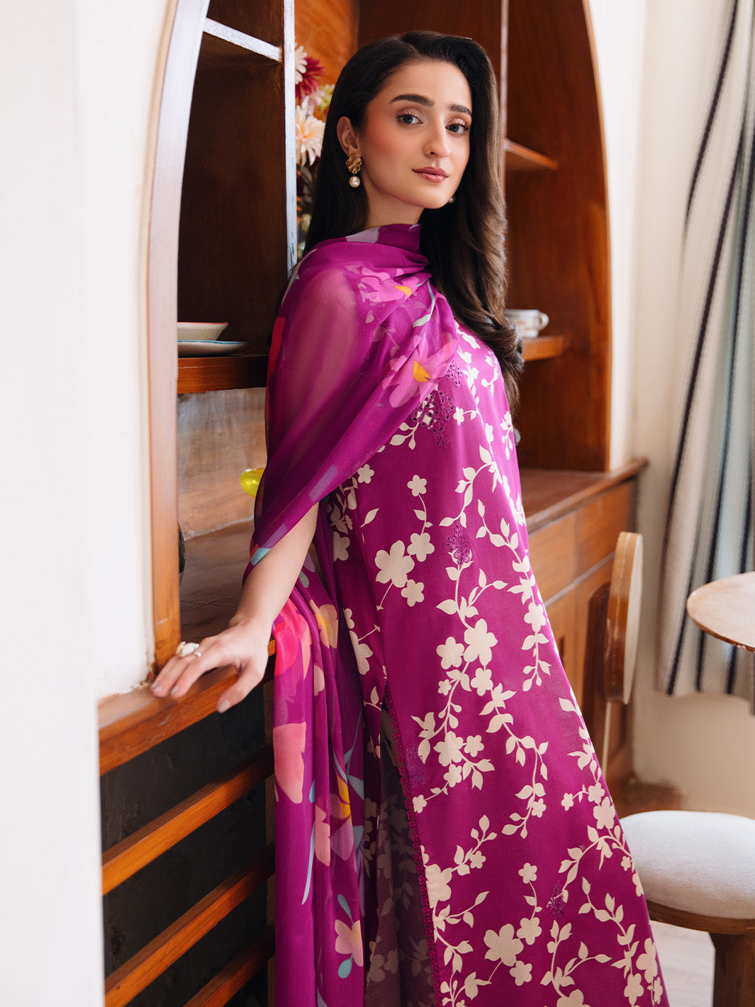 Femmora by Yards Unstitched Embroidered Lawn 3 Piece Suit Mist Casual Collection