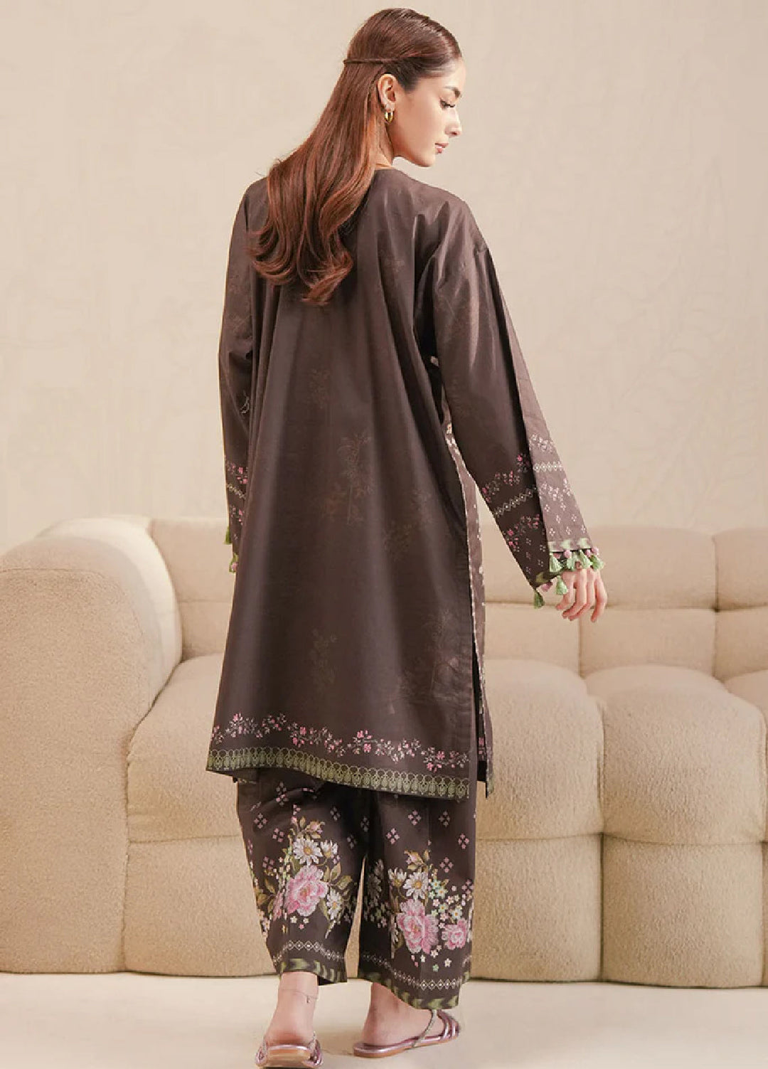 Cross Stitch Unstitched Lawn Printed Lawn 2 Piece Suit CS26UD D-12 Enchanted Flora - Summer Collection