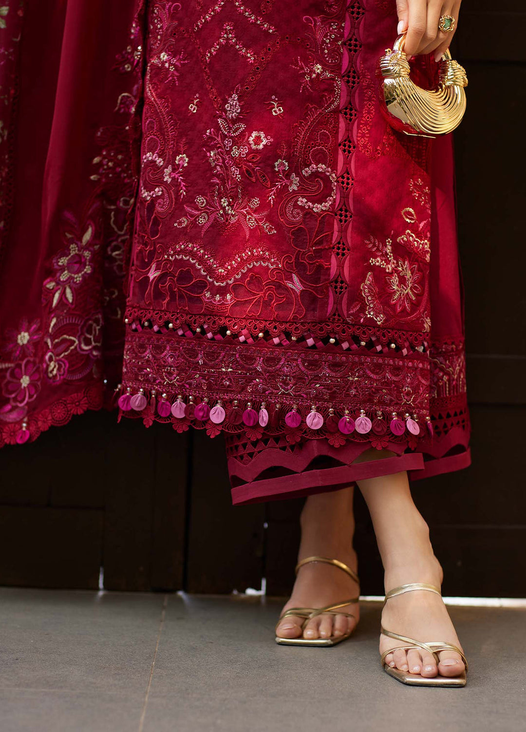 Ariya by Kanwal Malik Unstitched Embroidered Luxury Lawn 3 Piece Suit KM26UA D-5 SAFA - Summer Collection