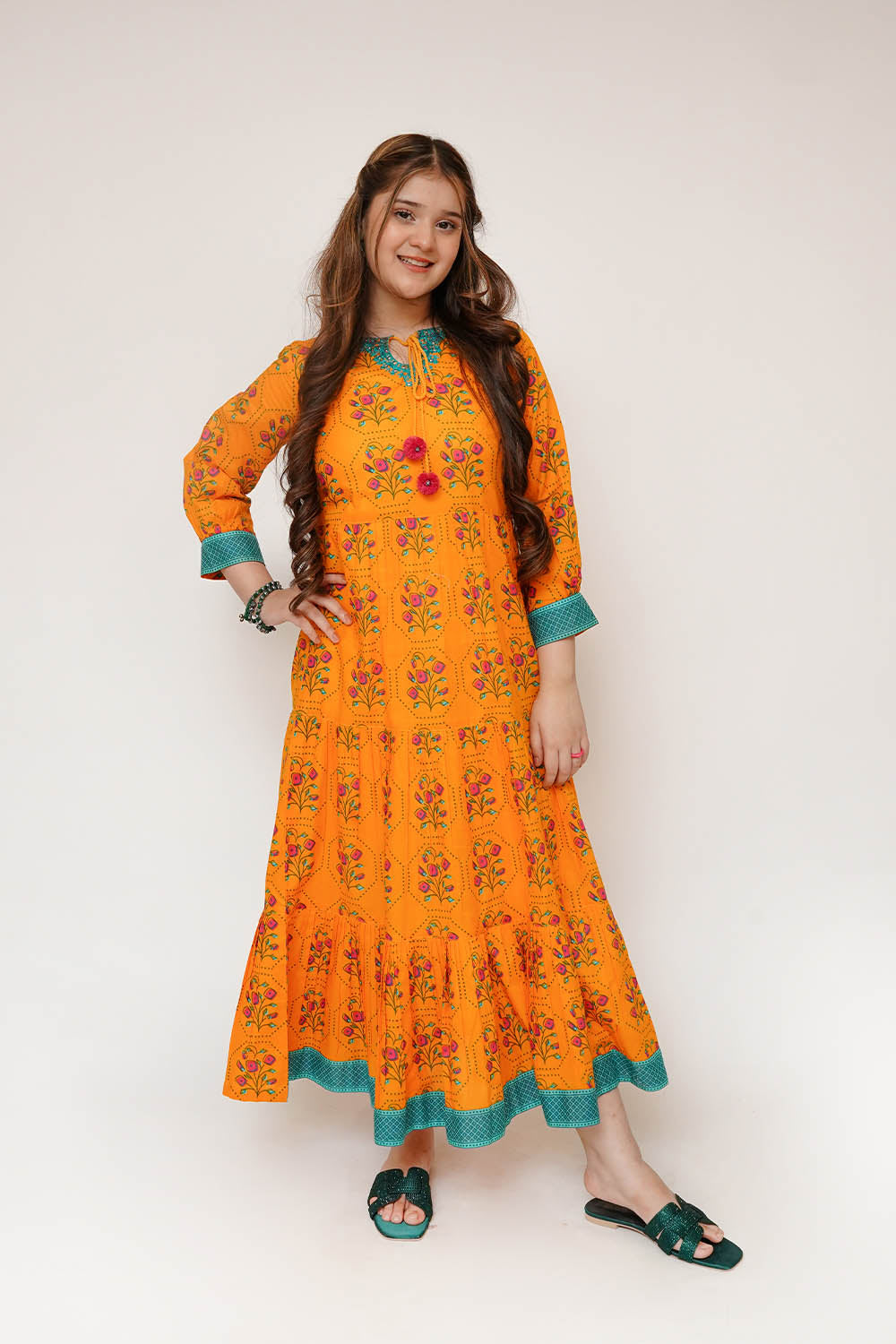 Senorita Girls RTW Printed Lawn Cotton 1 Piece Suit GAA-03477 Eid Collection