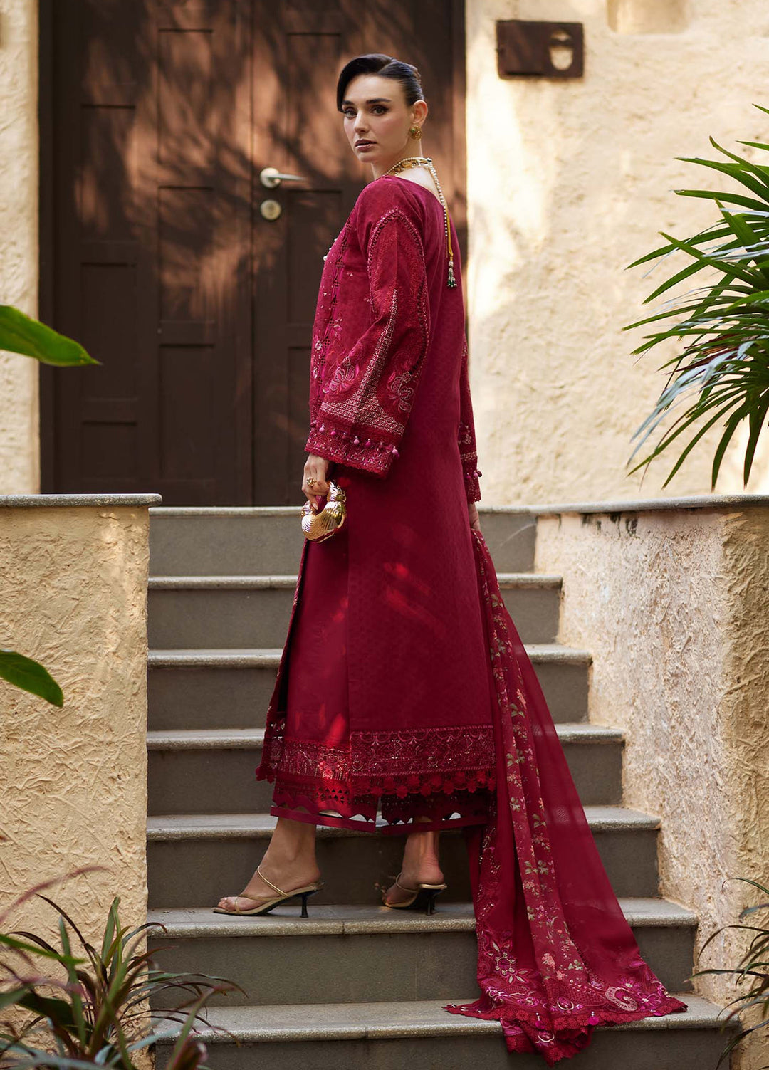 Ariya by Kanwal Malik Unstitched Embroidered Luxury Lawn 3 Piece Suit KM26UA D-5 SAFA - Summer Collection