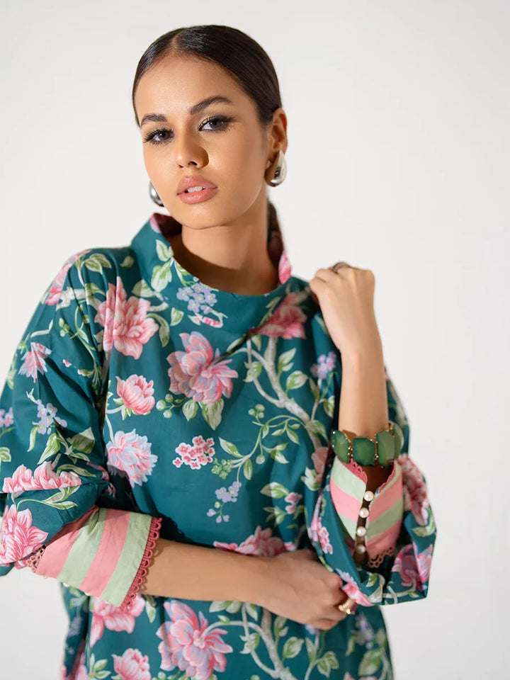 Salitex Women Printed Cambric 2 Piece Suit WRS2BA24AL138 - Winter Collection