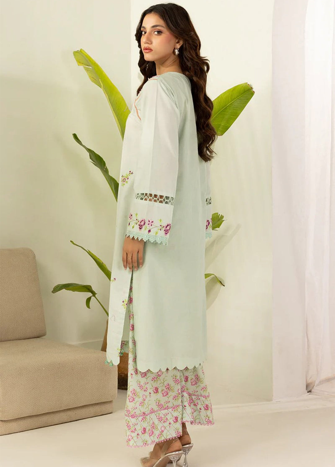 Zellbury Unstitched Embroidered Lawn 2 Piece Suit ZB26UC WUS26E20410 - Casual Collection