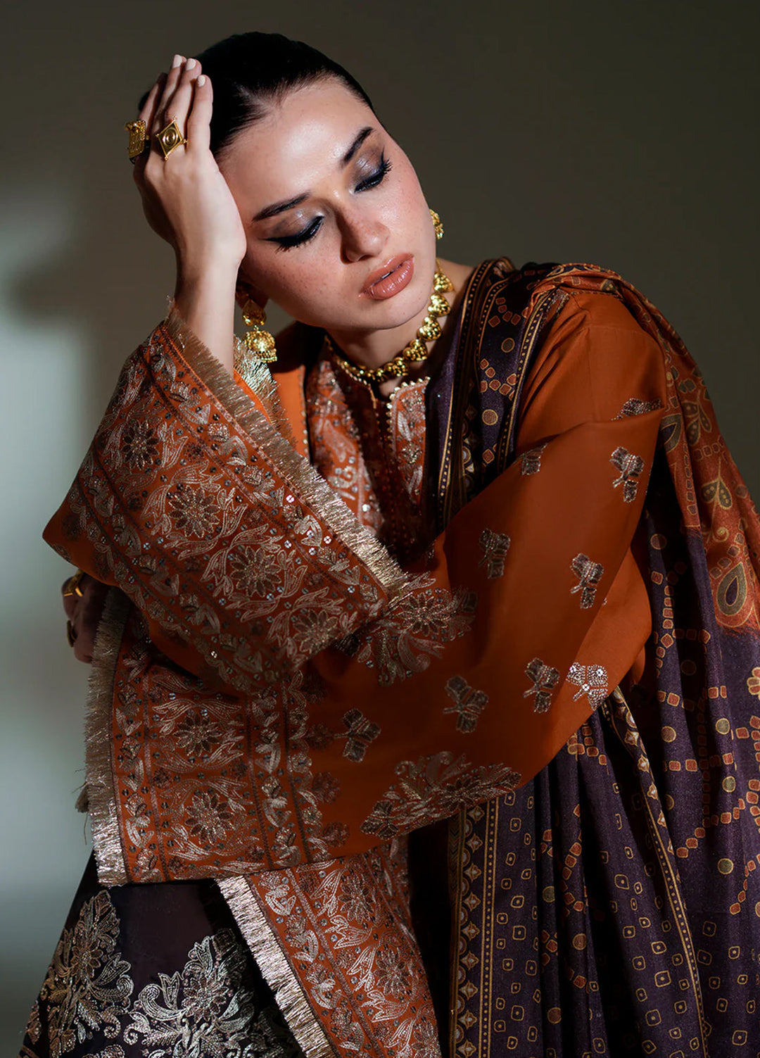 Amour by Bin Ilyas Unstitched Embroidered Lawn 3 Piece Suit BI26ULA 183A - Festive Collection