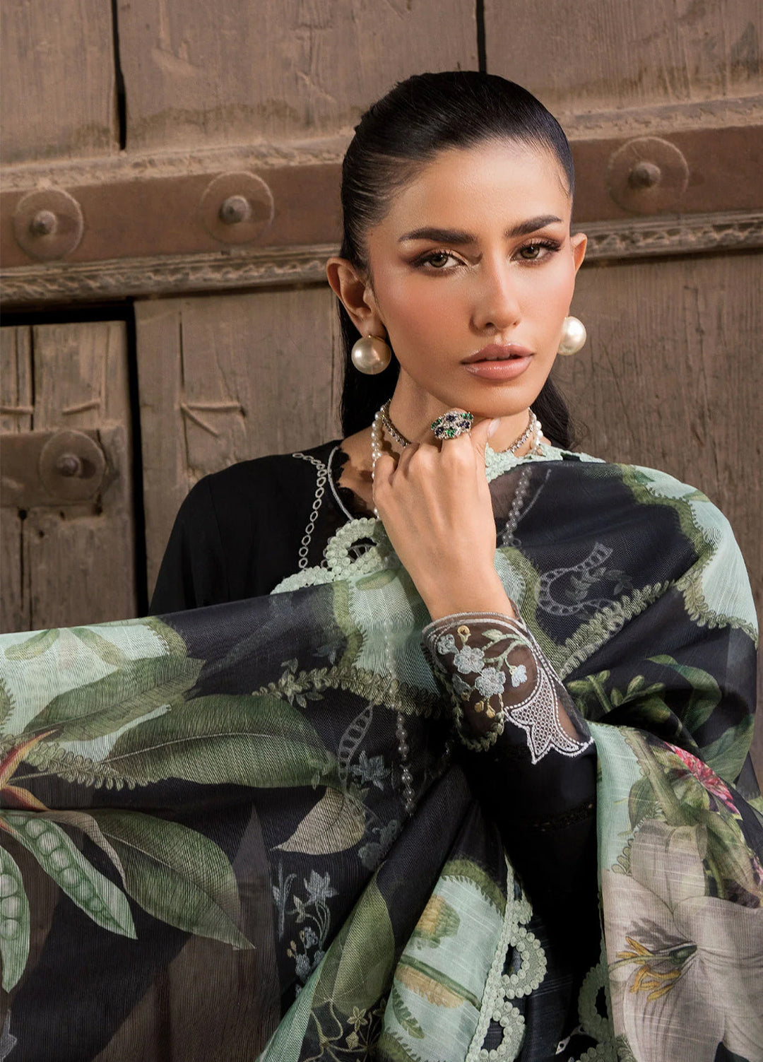 Bloom by Saira Shakira Unstitched Embroidered Lawn 3 Piece Suit SSR26ULB ELISE-05A - Eid Collection