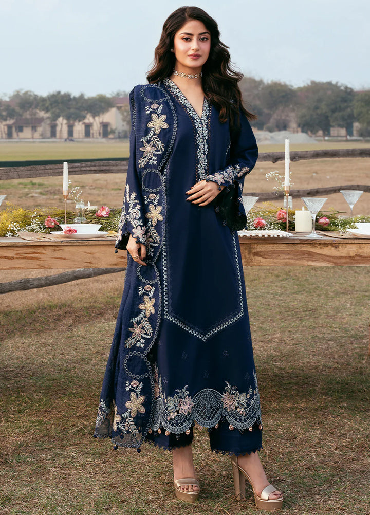 Mahveen by Izel Unstitched Embroidered Lawn 3 Piece Suit Naaz - Eid Collection