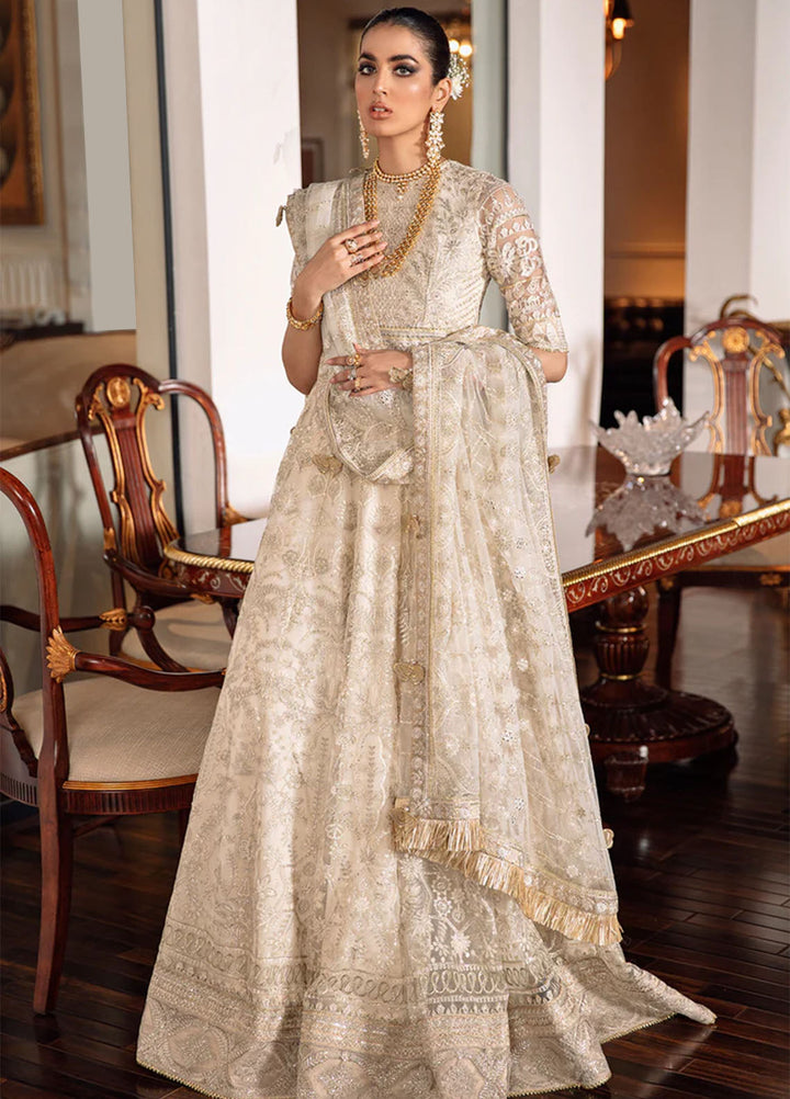 Baroque Embroidered Net Suits Unstitched 3 Piece BQ22CC EC-05 - Luxury Collection