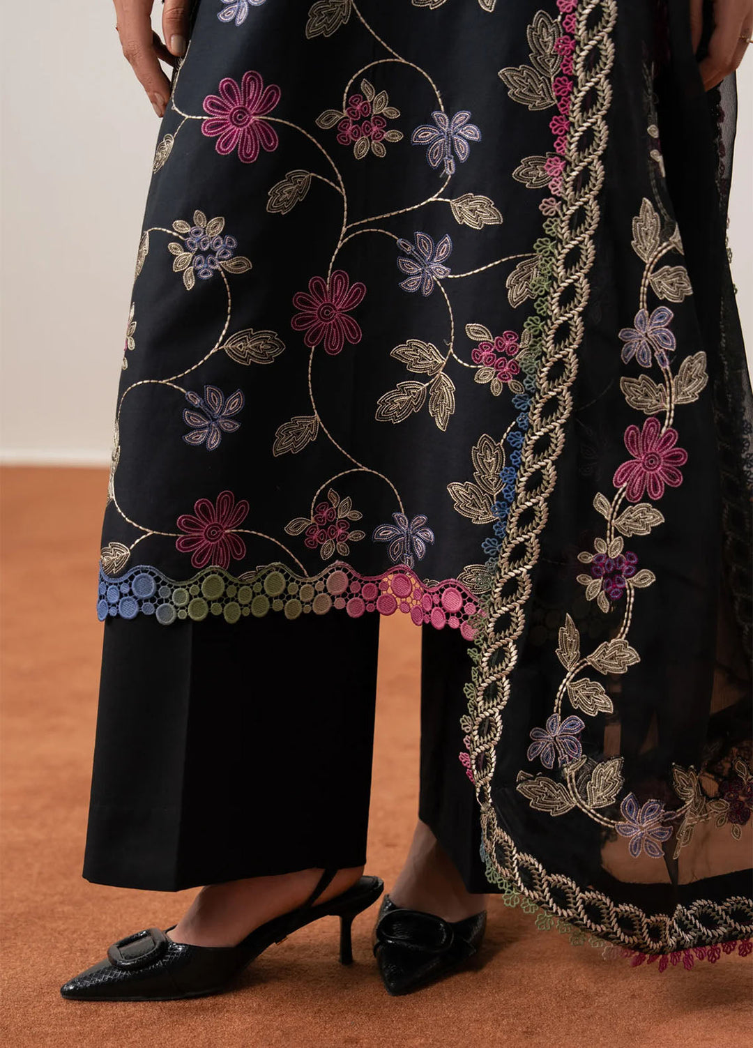 Namah by Xenia Formals Unstitched Embroidered Jacquard Lawn 3 Piece Suit XF26UNL 05 - Rever Bloom - Festive Collection