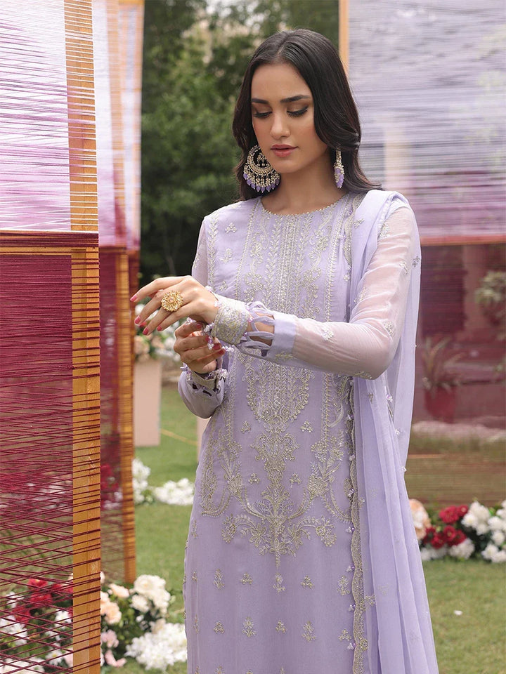 Salitex Women Embroidered Chiffon 3 Piece Suit UNW24CH003 - Summer Collection