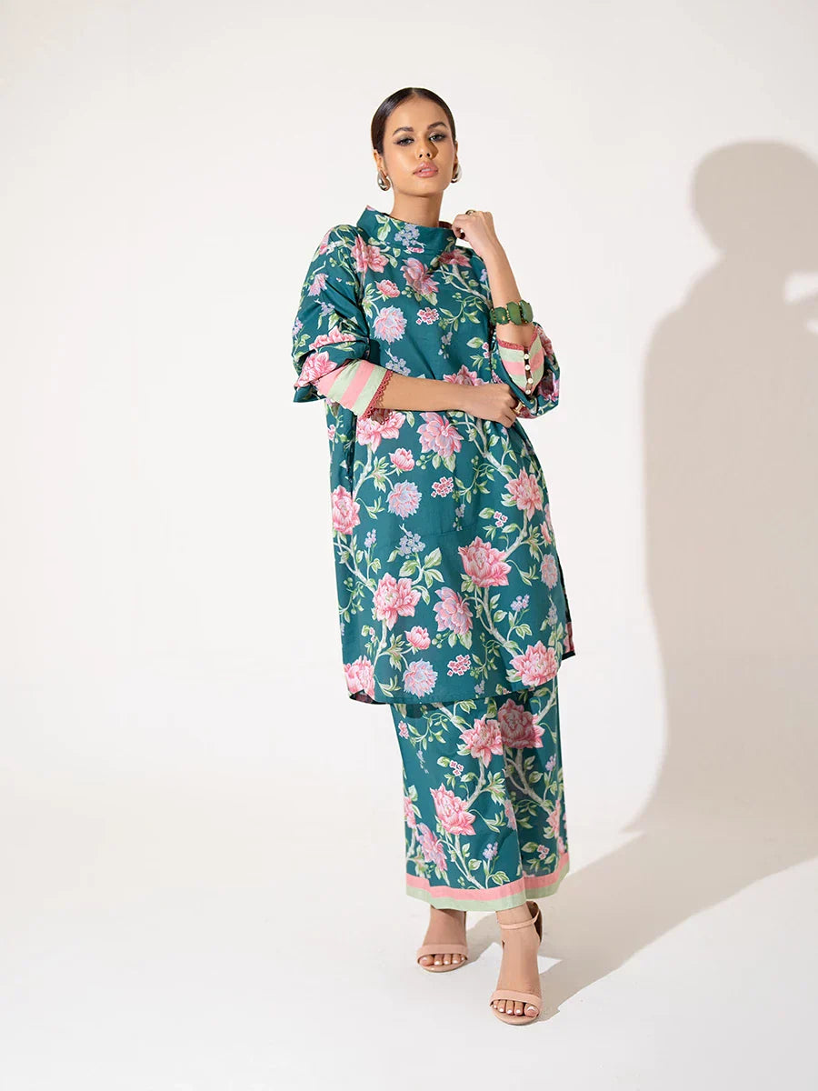Salitex Women Printed Cambric 2 Piece Suit WRS2BA24AL138 - Winter Collection