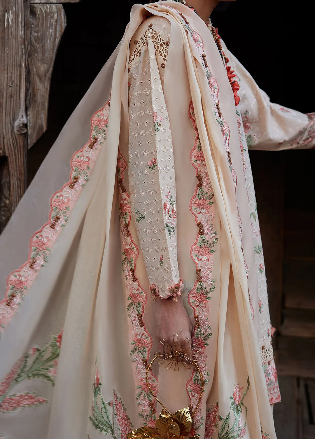 Kashmee Legacy by Elan Unstitched Embroidered Lawn 3 Piece Suit EL26ULKL Mehrvaan EL26-10A - Festive Collection