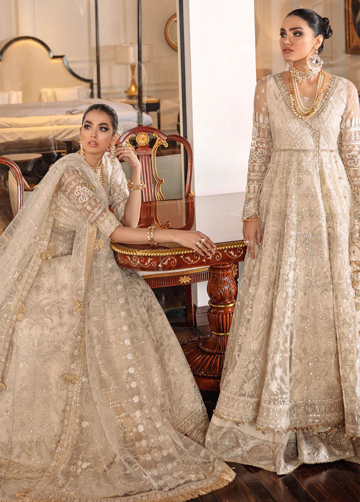 Baroque Embroidered Net Suits Unstitched 3 Piece BQ22CC EC-05 - Luxury Collection