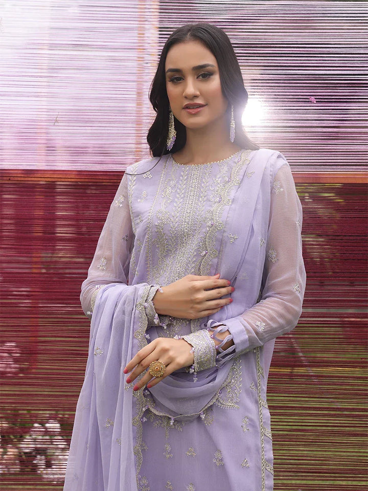 Salitex Women Embroidered Chiffon 3 Piece Suit UNW24CH003 - Summer Collection
