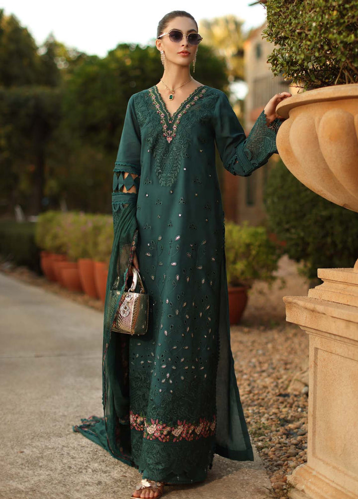 Noor by Saadia Asad Unstitched Embroidered Luxury Lawn 3 Piece Suit SA26UNL D6B-ZELINA - Eid Collection