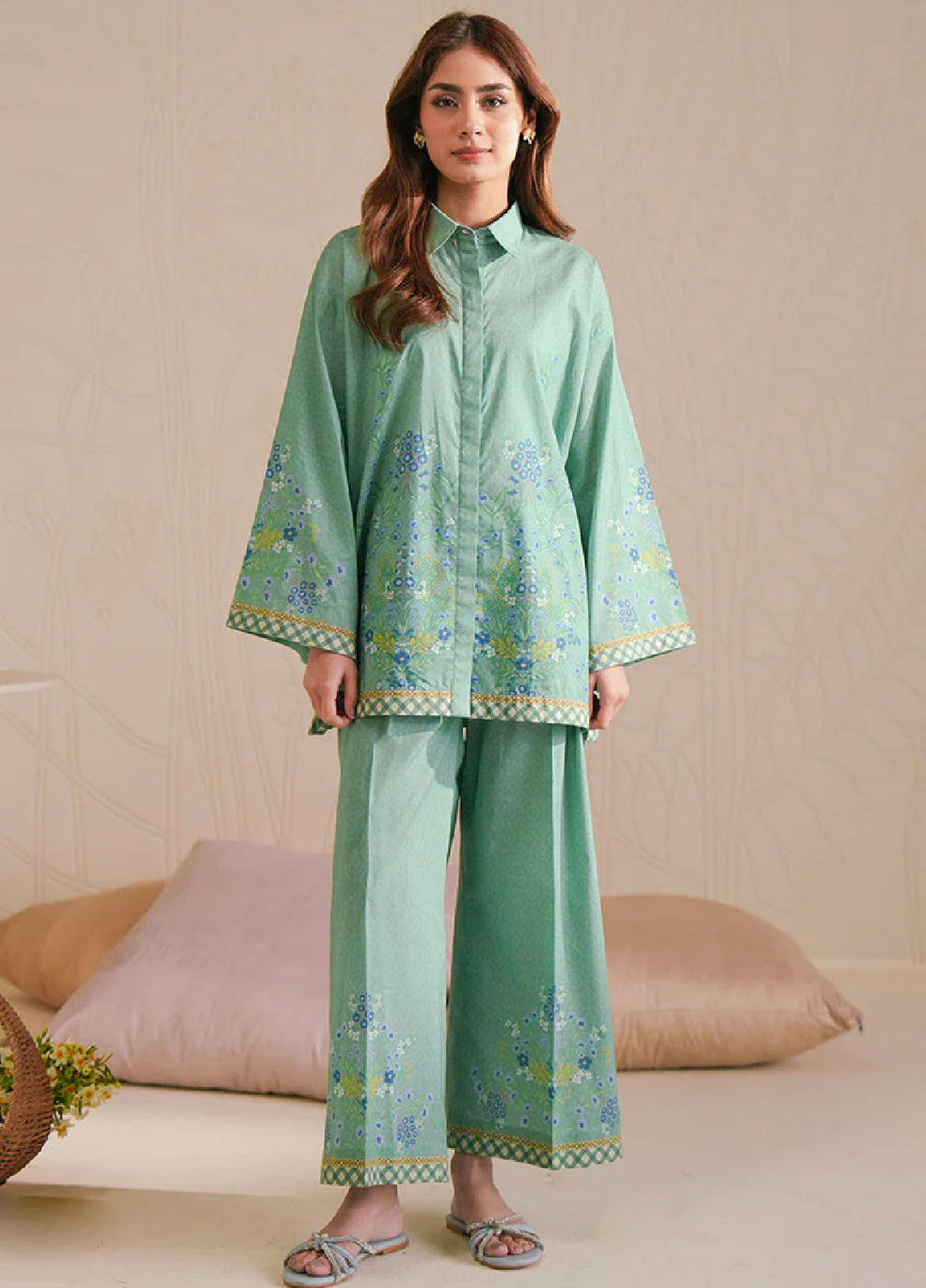 Cross Stitch Unstitched Lawn Printed Lawn 2 Piece Suit CS26UD D-15 Spring Bell - Summer Collection