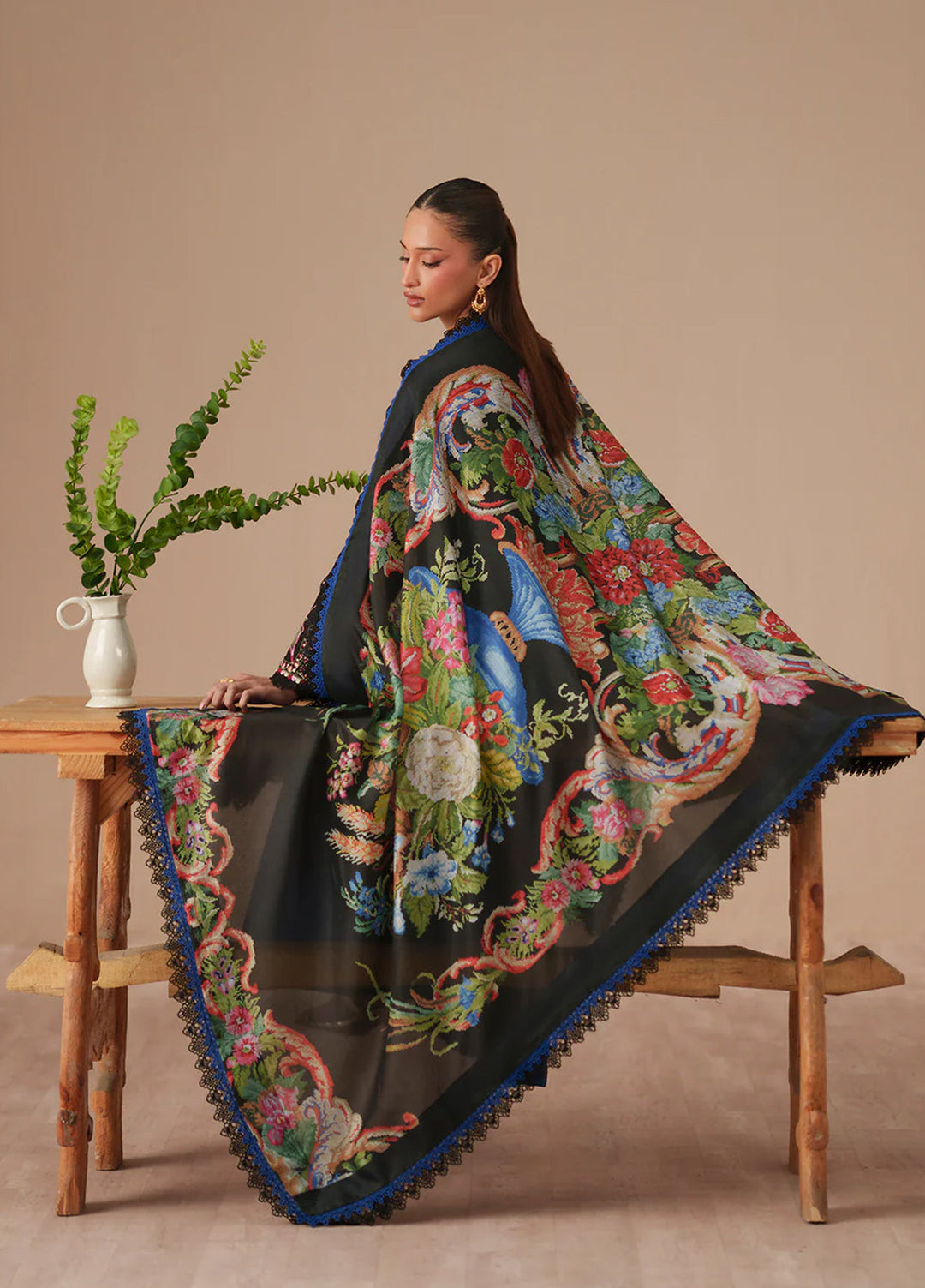 JoJo by Bin Ilyas Unstitched Embroidered Lawn 3 Piece Suit BI26UJJ D-83B - Summer Collection