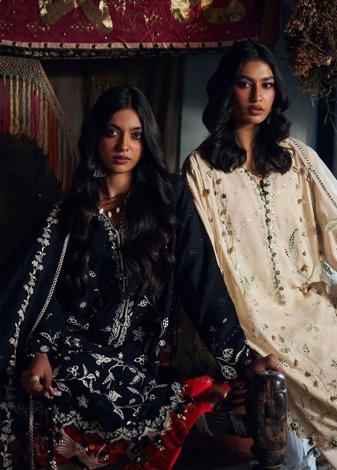 Meili by Zaha Unstitched Embroidered Lawn 3 Piece Suit ZK26UML ZL26-05B - Festive Collection
