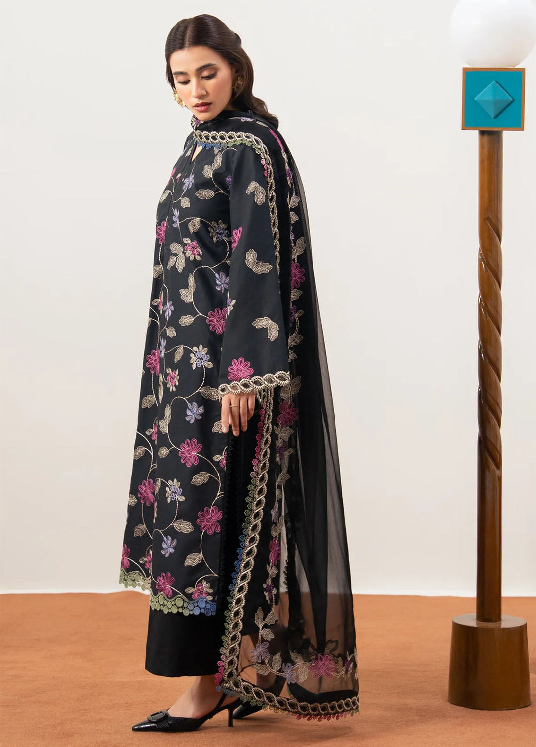 Namah by Xenia Formals Unstitched Embroidered Jacquard Lawn 3 Piece Suit XF26UNL 05 - Rever Bloom - Festive Collection