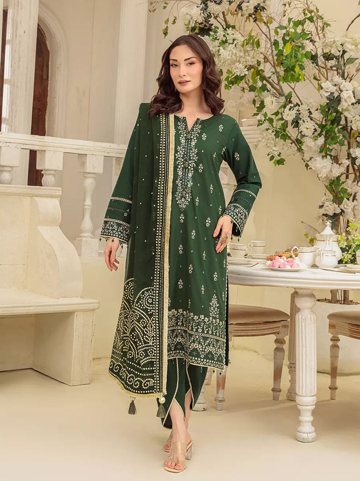 Salitex Unstitched Embroidered Cambric 3 Piece Suit UNS7MK005UT - Festive Collection