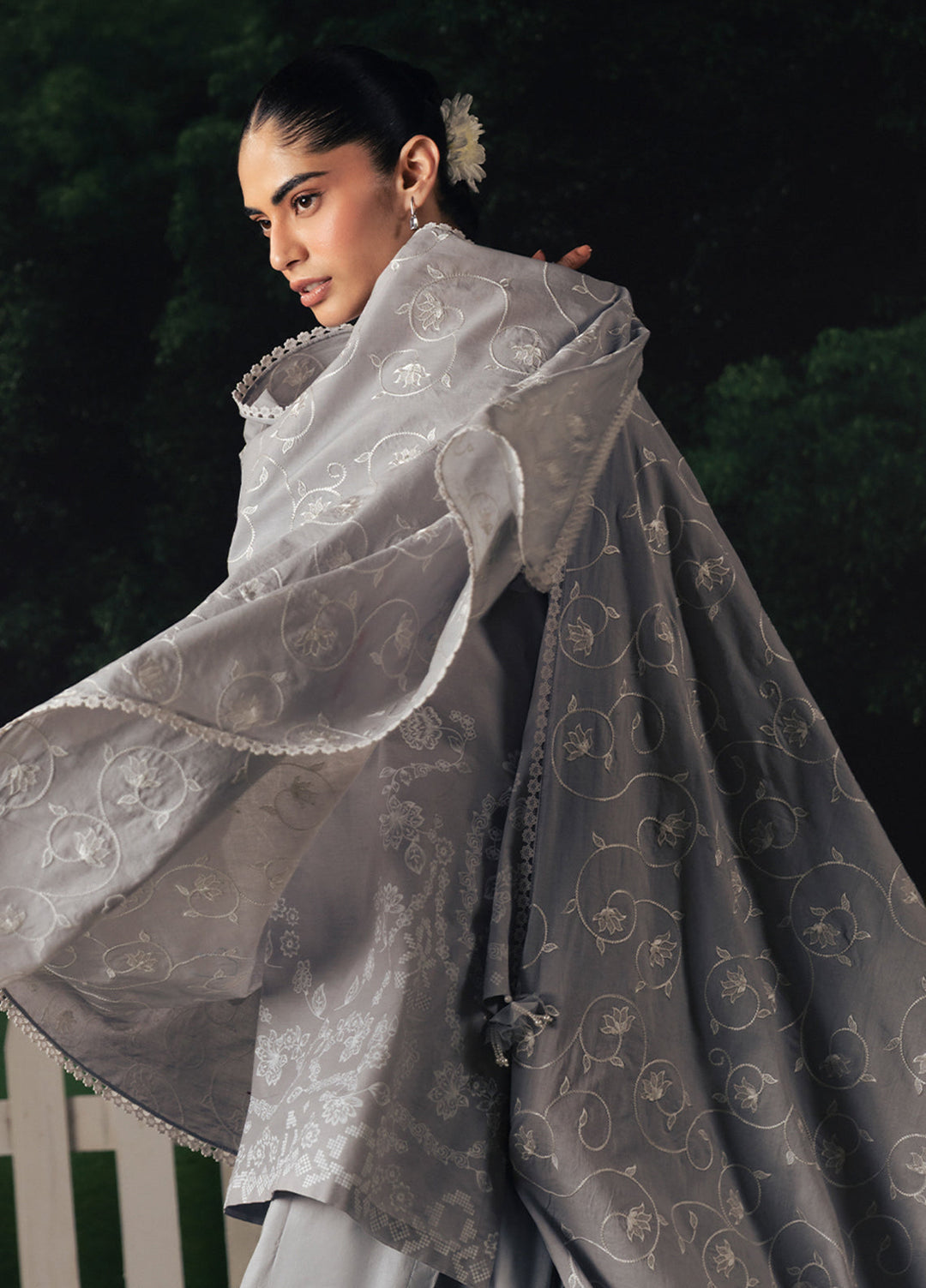 Moonsoon Edit by Cross Stitch Unstitched Printed Cambric 3 Piece Suit CS26UCM Selene Glow - Casual Collection
