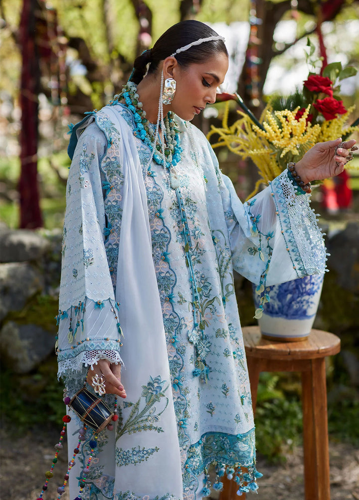 Kashmee Legacy by Elan Unstitched Embroidered Lawn 3 Piece Suit EL26ULKL Mehrvaan EL26-10B - Festive Collection