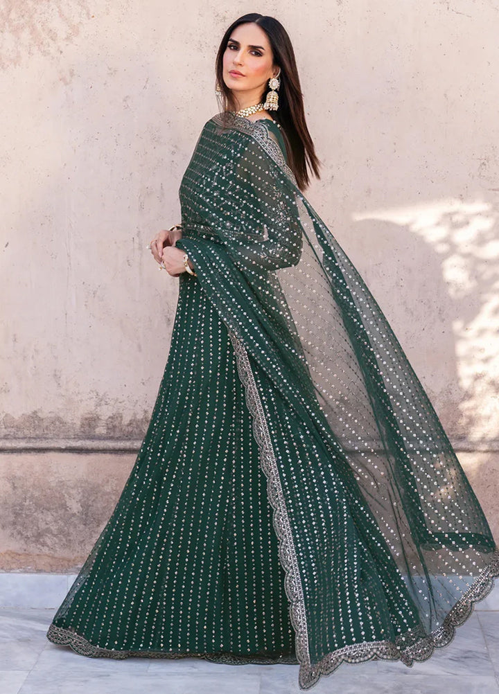 Zarif Embroidered Net Suits Unstitched 3 Piece ZR25UF SBA-05 Keran - Formals Collection