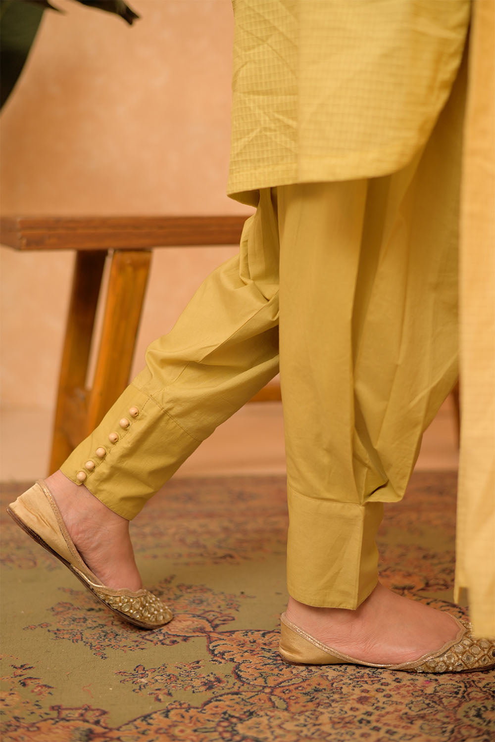 Senorita Women RTW Women Printed Parrot Green Casual 3 Piece Suit Cotton Dobby Self LAD-02875 - Summer Collection