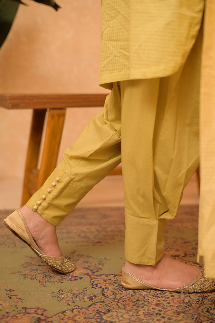 Senorita Women RTW Women Printed Parrot Green Casual 3 Piece Suit Cotton Dobby Self LAD-02875 - Summer Collection