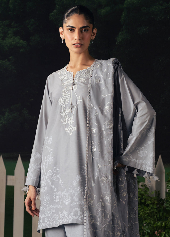 Moonsoon Edit by Cross Stitch Unstitched Printed Cambric 3 Piece Suit CS26UCM Selene Glow - Casual Collection