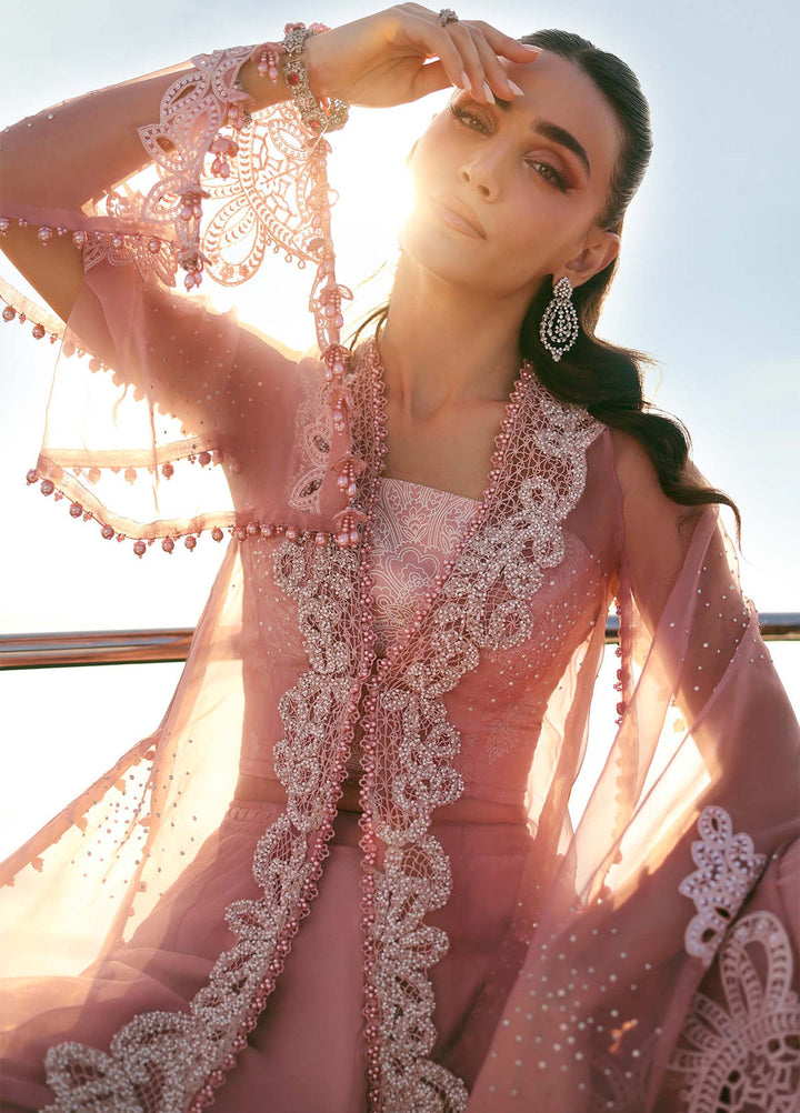 Maria B Unstitched Embroidered Luxury Lawn 3 Piece Suit MB26UEL 4B - Eid Collection
