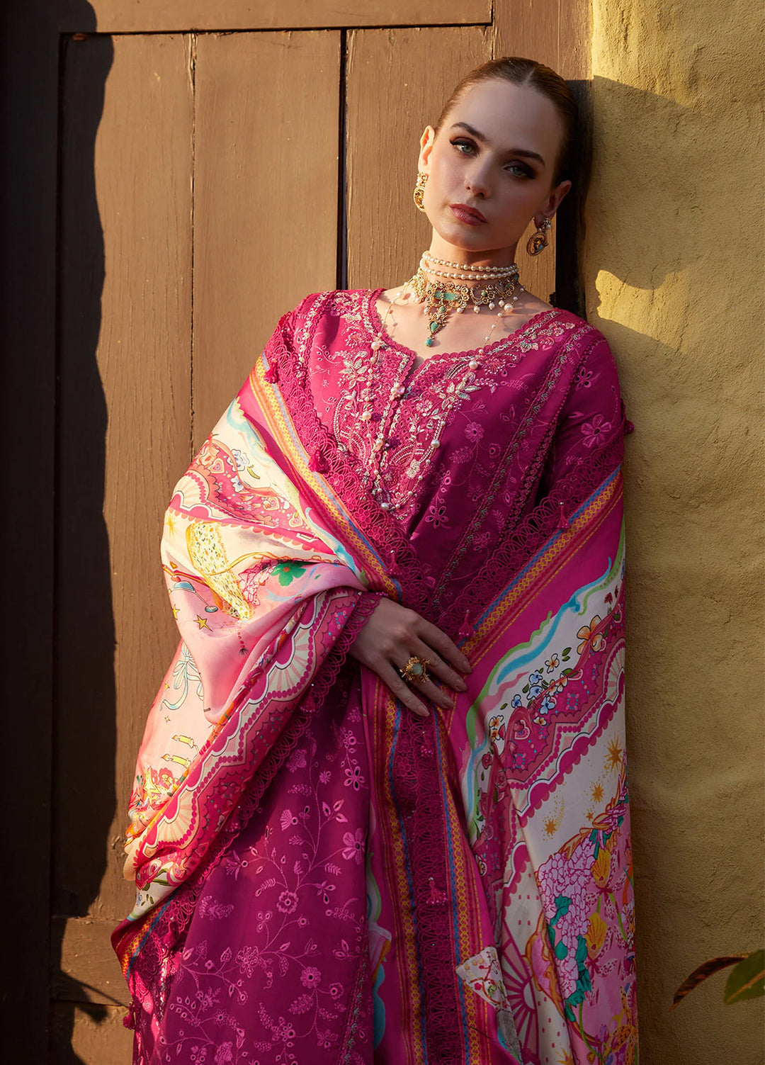 Ariya by Kanwal Malik Unstitched Embroidered Luxury Lawn 3 Piece Suit KM26UA D-7 AVELYN - Summer Collection