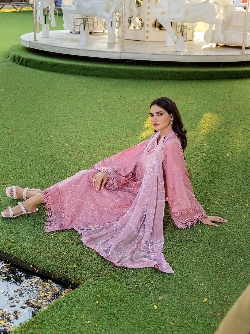 Sole by Yards Unstitched Embroidered Lawn 3 Piece Suit Lucent Casual Collection