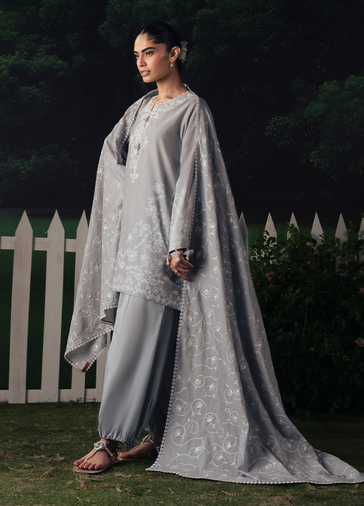 Moonsoon Edit by Cross Stitch Unstitched Printed Cambric 3 Piece Suit CS26UCM Selene Glow - Casual Collection