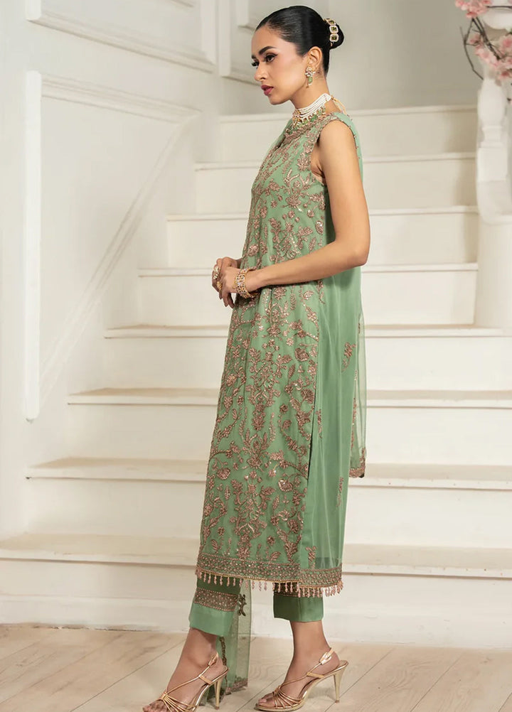Nafees by Zarif Embroidered Net Suit Unstitched 3 Piece ZR25UF ZNAF-06 Asel - Formals Collection